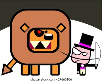 The tamer and lion