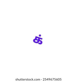 ' க் ' from tamil language or ' K ' from tamil alphabet vector design