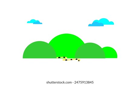 Tamil Nadu Forest Vector Artwork