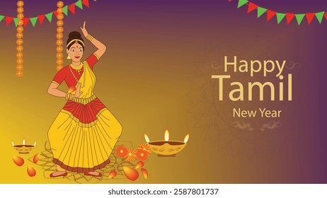 Tamil New Year Bharatanatyam Art