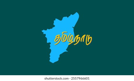 Tamilnadu map State Tamil Translation vector Artworks