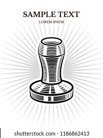 tamper barista tool vector design of banner