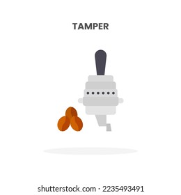 Tamper icon flat. Vector illustration on white background. Can used for web, app, digital product, presentation, UI and many more.