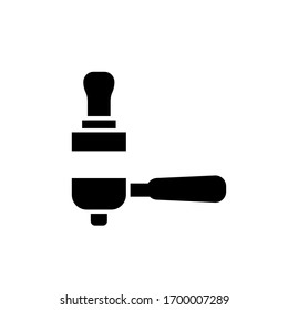 Icono de tamper ilustración de glifo diseño de estilo. aislado sobre fondo blanco