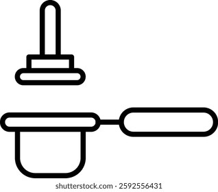 Tamper Vector Line Icon Design