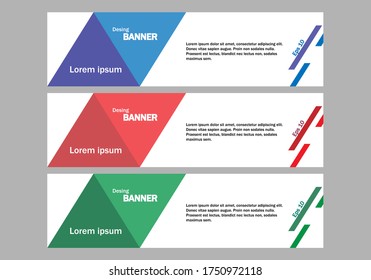 Tamplate banner is designed with simple art
