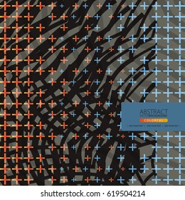 Tamplate with moving lines