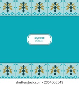 Tamplate para tu diseño. Se pueden utilizar patrones étnicos para los antecedentes, ropa, tela, batik, cintura, bordado, ikkat, patrón de píxeles. Diseño tradicional.