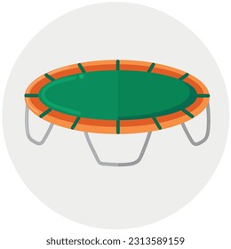Tampoline-Symbol-Clipart, einzelne Vektorgrafik