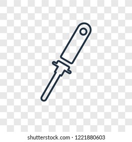 Tampon cleanin concept vector linear icon isolated on transparent background, Tampon cleanin concept transparency concept in outline style
