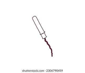 Tampon, doodle, hand drawn vector illustration