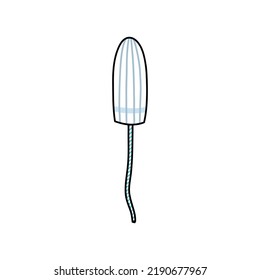 tampon doodle icon, vector illustration