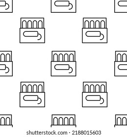 tampon icon pattern. Seamless tampon pattern on white background.