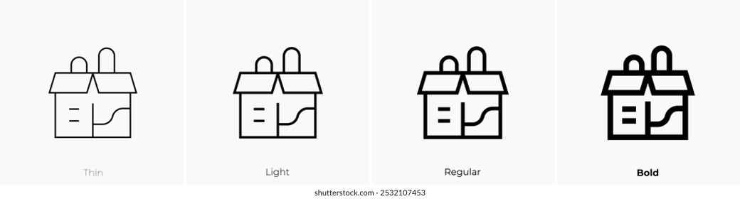 tampon icon. Thin, Light Regular And Bold style design isolated on white background