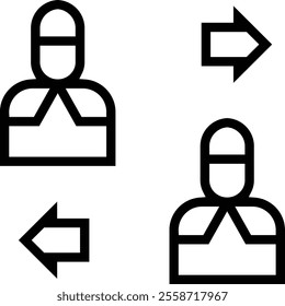tampon icon. Thin linear style design isolated on white background