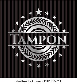 Tampon silver shiny badge