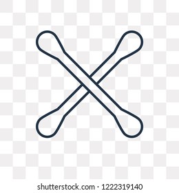 Tampon vector outline icon isolated on transparent background, high quality linear Tampon transparency concept can be used web and mobile
