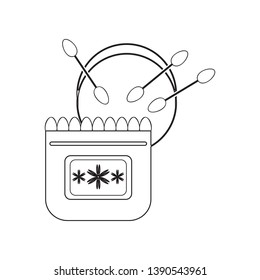 tampons for the ears icon. Element of beauty salon for mobile concept and web apps icon. Outline, thin line icon for website design and development, app development