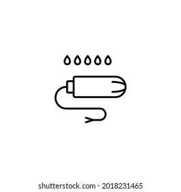 Tampons simple thin line icon vector illustration