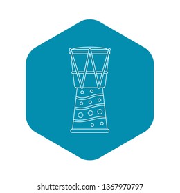 Tamtam icon. Outline illustration of tamtam vector icon for web