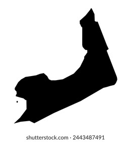 Tamuning municipality map, administrative division of Guam. Vector illustration.