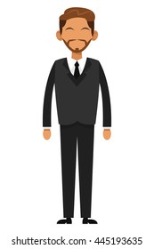 tan businessman with beard icon