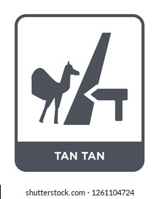 tan tan icon vector on white background, tan tan trendy filled icons from Culture collection, tan tan simple element illustration