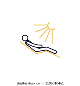 tan outline icon. Element of colored spa icon for mobile concept and web apps. Thin line tan outline icon can be used for web and mobile on white background