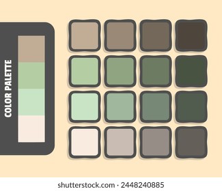 Tan silver lightgray linen color palette, colour matching, rgb colors, harmonious colours catalog sample, design and edit idea