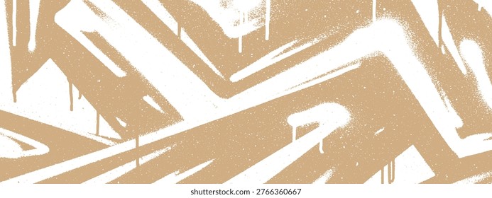 Tan and white abstract spray paint background