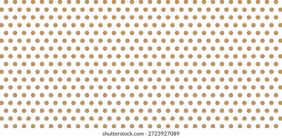 Tan and white polka dot seamless pattern background