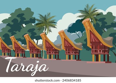 Tana Toraja background Indonesia culture 