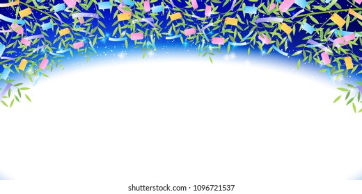 Tanabata bamboo summer background