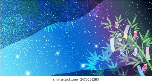 Tanabata Tanabata Decoration Milky Way Background