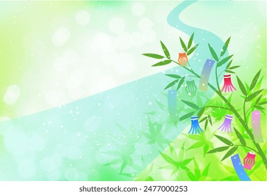 Tanabata Tanabata Decoration Milky Way Background