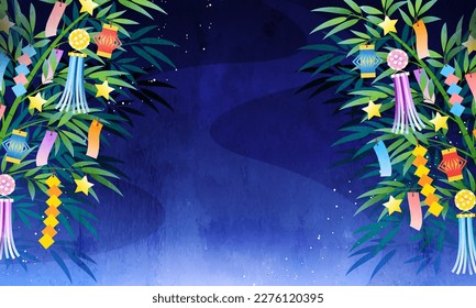 Tanabata festival design. for banners and posters.