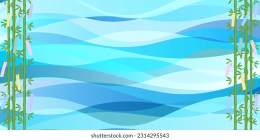 Tanabata Japanese Pattern Milky Way Background