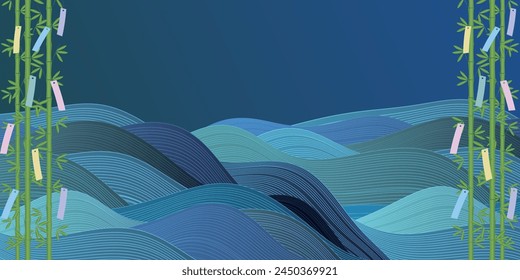 Tanabata Japanese Pattern Summer Background