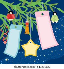 "Tanabata" of Japanese traditional event.