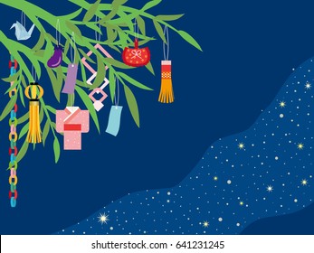"Tanabata" of Japanese traditional event.