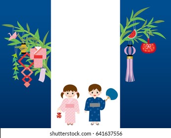 "Tanabata" of Japanese traditional event.