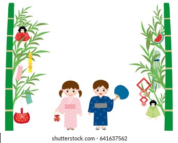 "Tanabata" of Japanese traditional event.