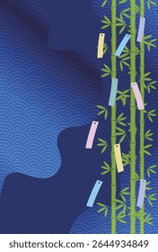 Tanabata Summer Strip of paper Background