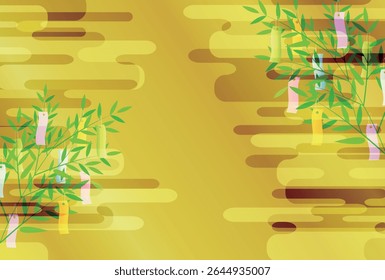 Tira de verano de Tanabata de papel de fondo