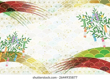 Tanabata Summer Strip of paper Background