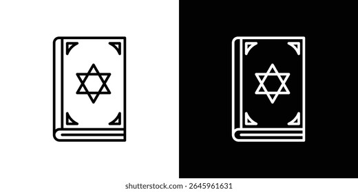 Tanakh book icon Flat style logo vector. perfect for UI designs