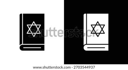 Tanakh book icon. Vector illustration. Flat design.