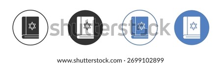Tanakh book icon vector. Logo Template illustration design