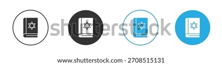 Tanakh book icon For web, mobile.Vector Illustration