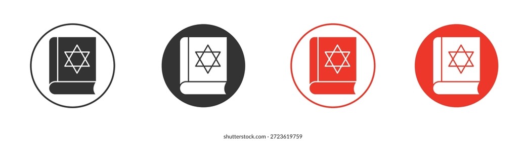 Icono de libro Tanakh. diseño de Vector de Web